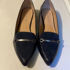 The Limited Dress Shoes; Navy Blue Flats.